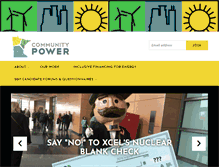 Tablet Screenshot of communitypowermn.org